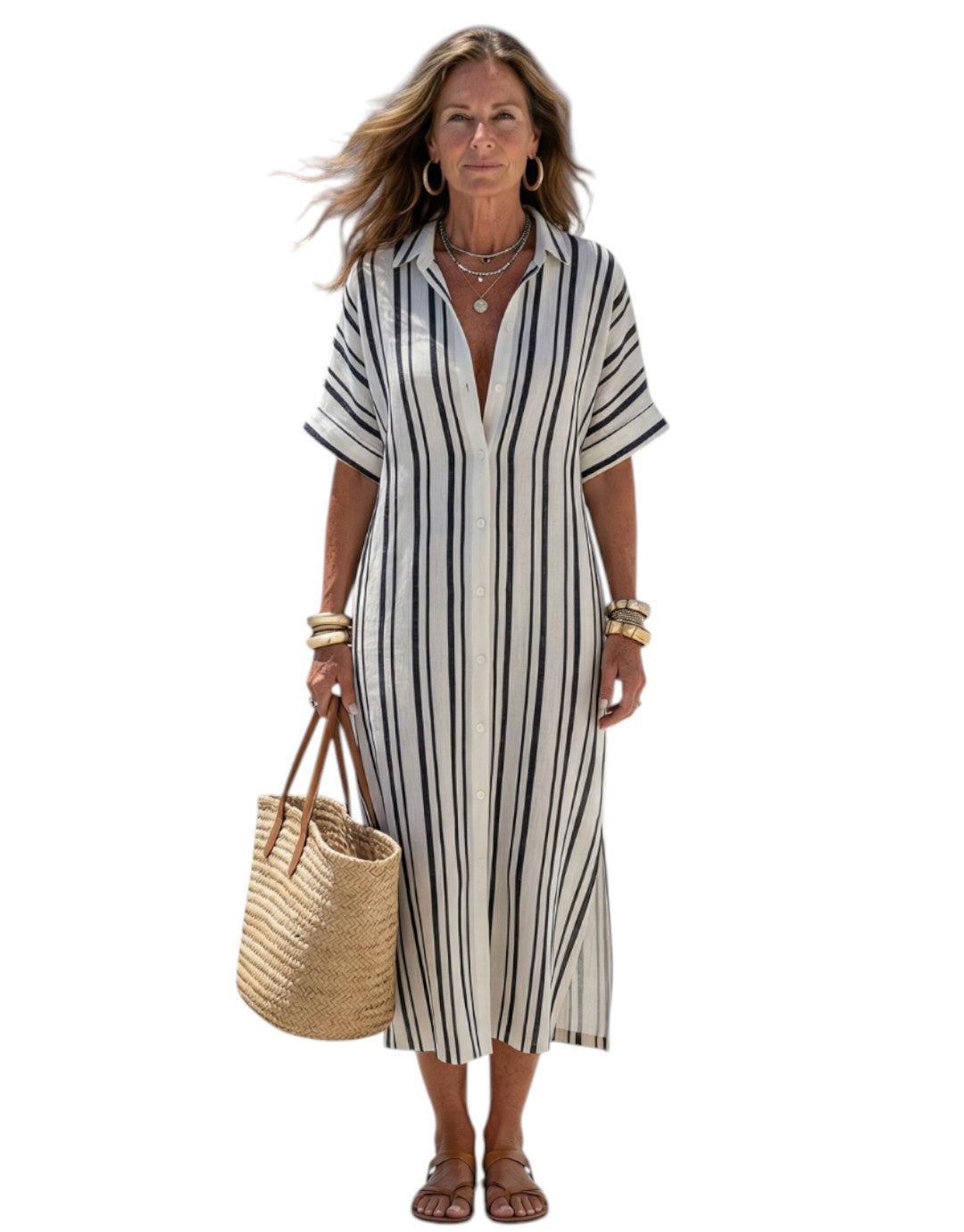 Nara | Rochie Midi cu Formă Relaxată