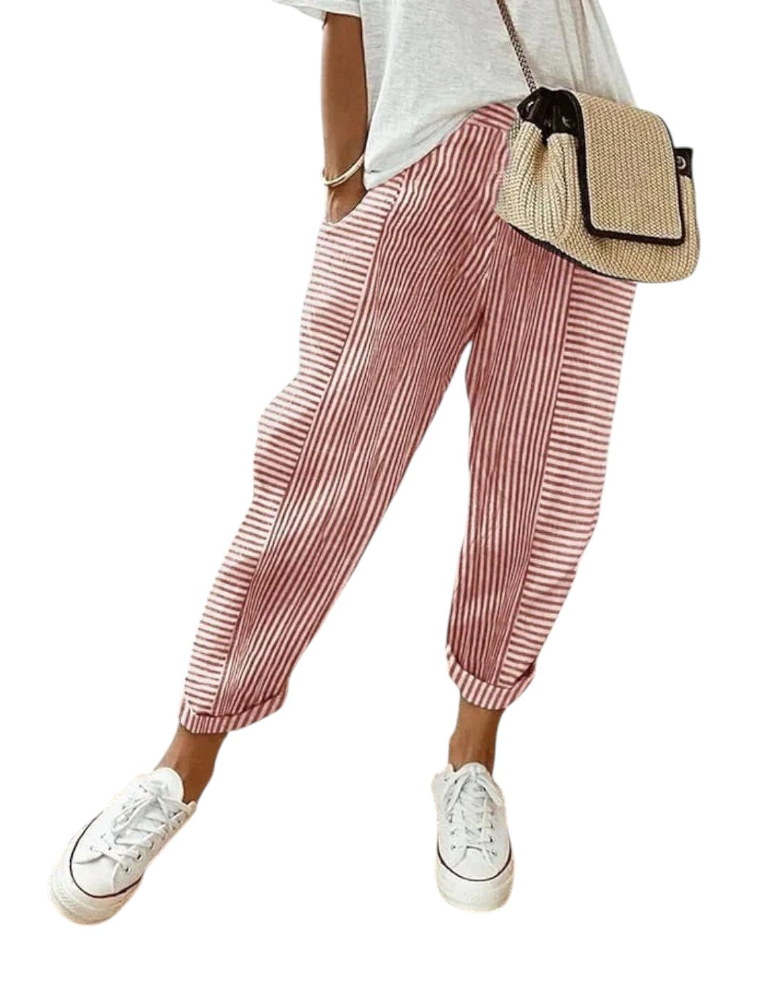 Lumina - Pantaloni eleganți cu dungi