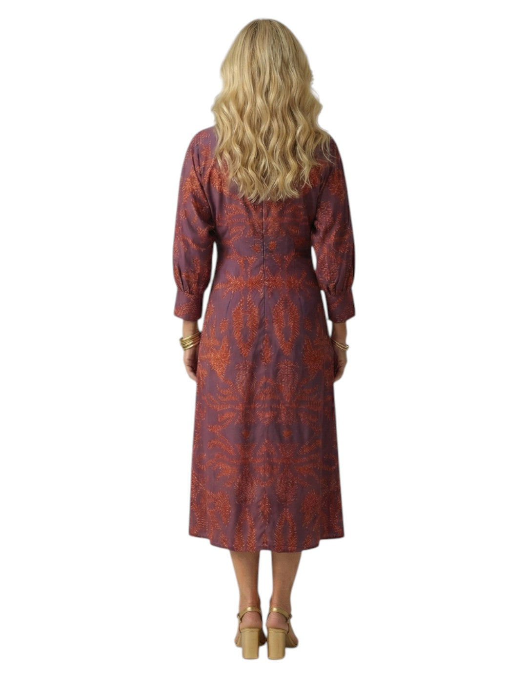 Lune | Rochie Midi cu Înfășurare Naturală