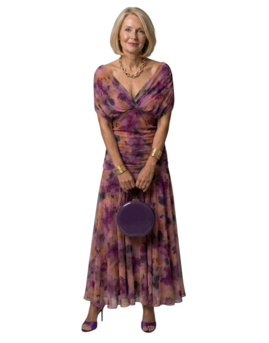 Calen | Rochie Midi cu Umeri Decupați