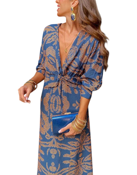Harper | Rochie elegantă cu mâneci lungi și imprimeu floral