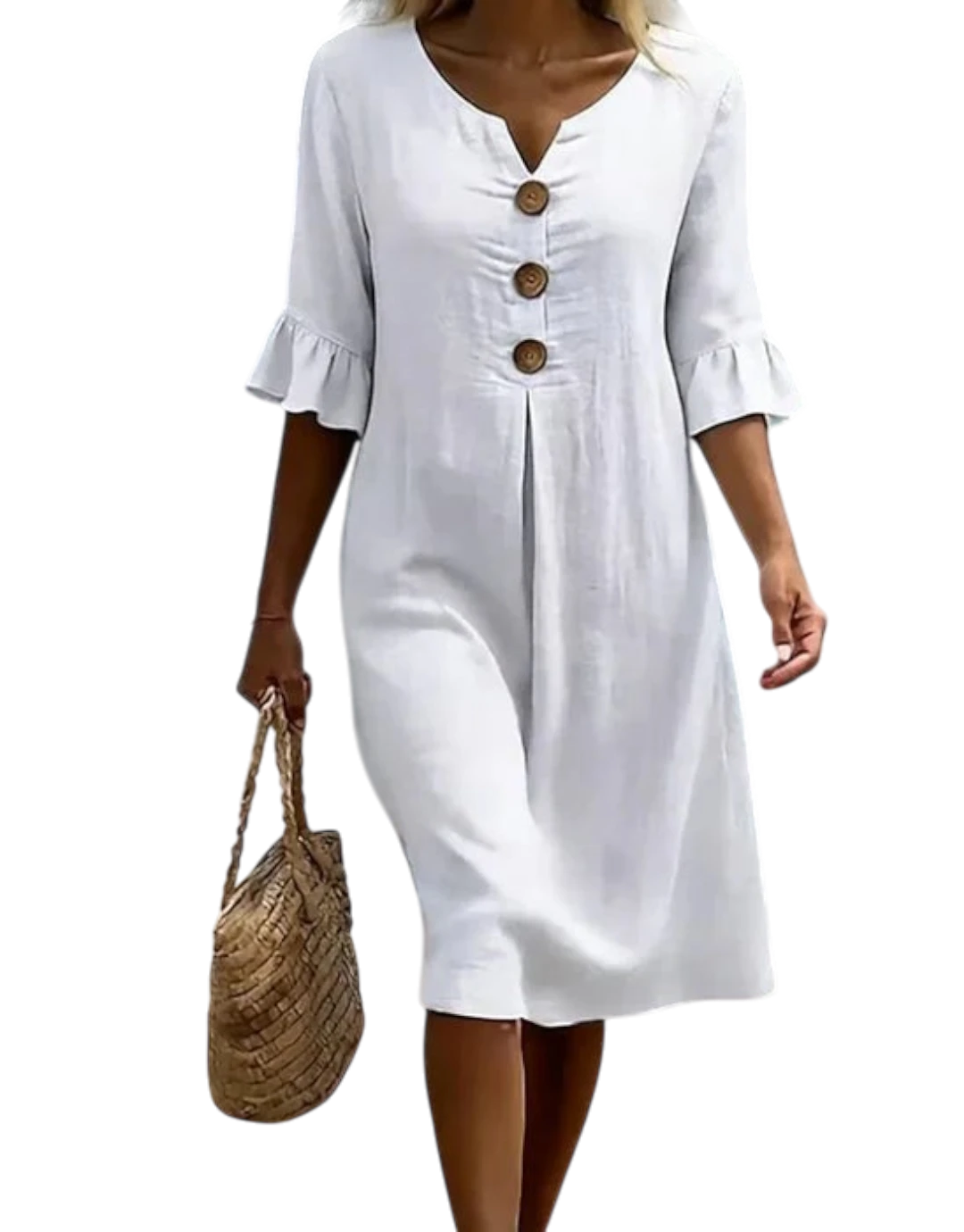 Silvana - Rochie casual din in