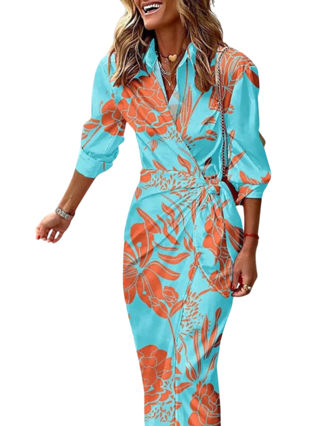 Aniela - Rochie midi elegantă