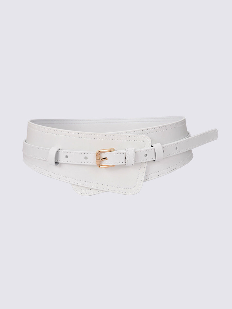 Centură Largă pentru Femei din Piele Ecologică cu Design Harness - MDA0168H9Y