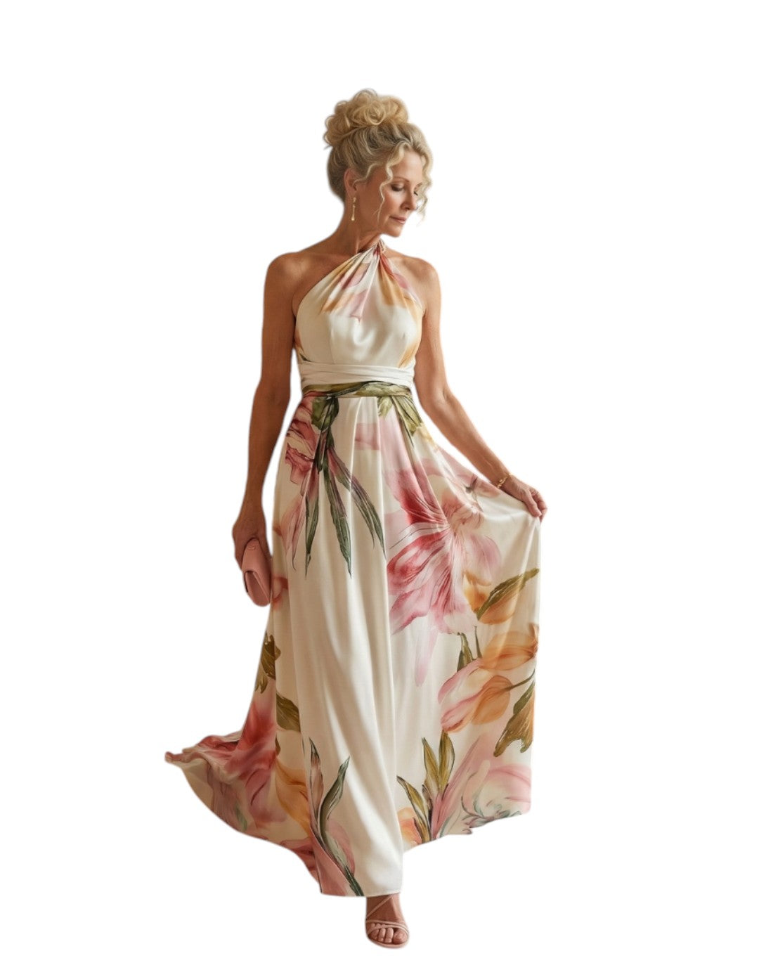 Amiel | Rochie Maxi Florală Ușoară