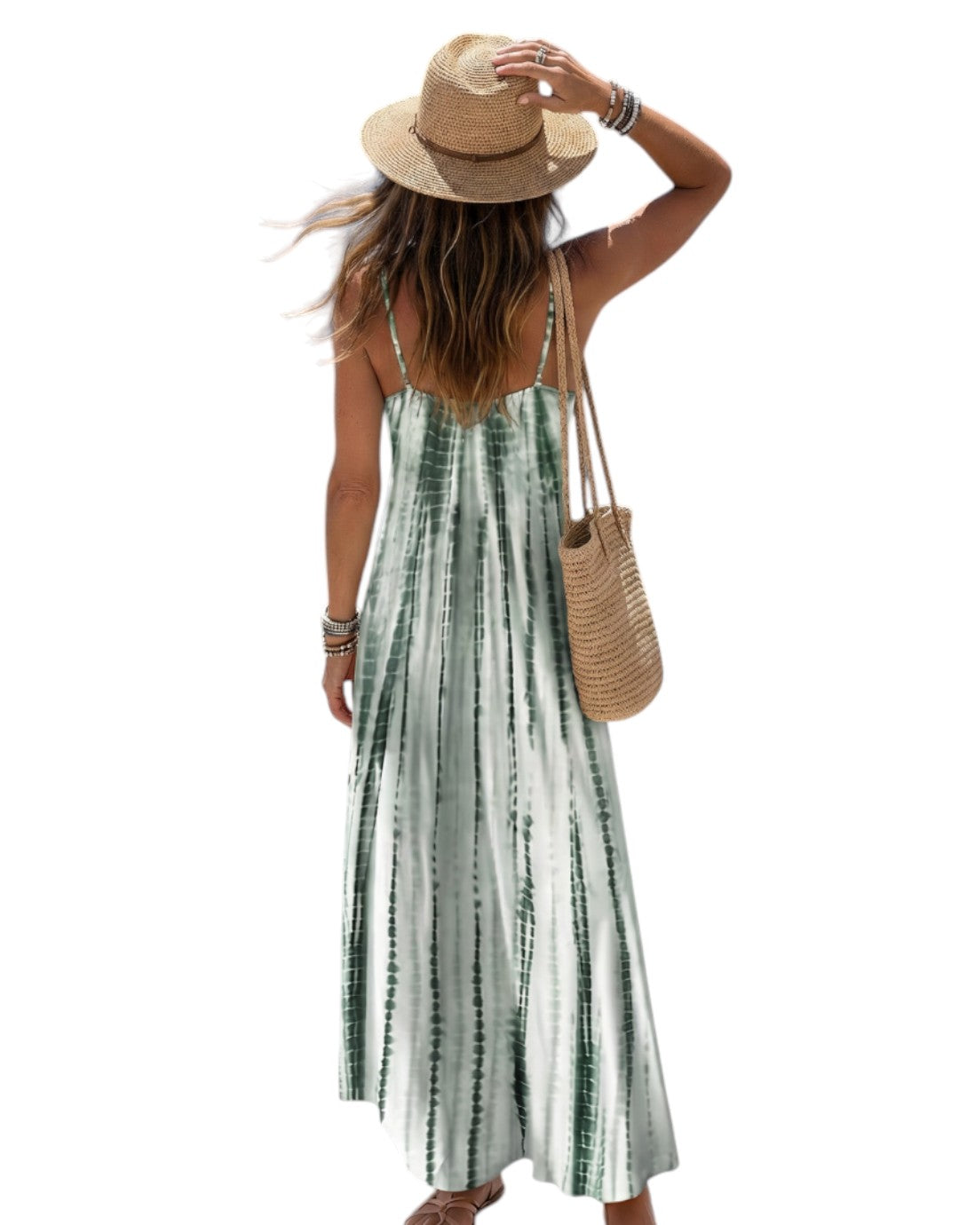 Karys | Rochie Midi Casual cu Vopsire Moale