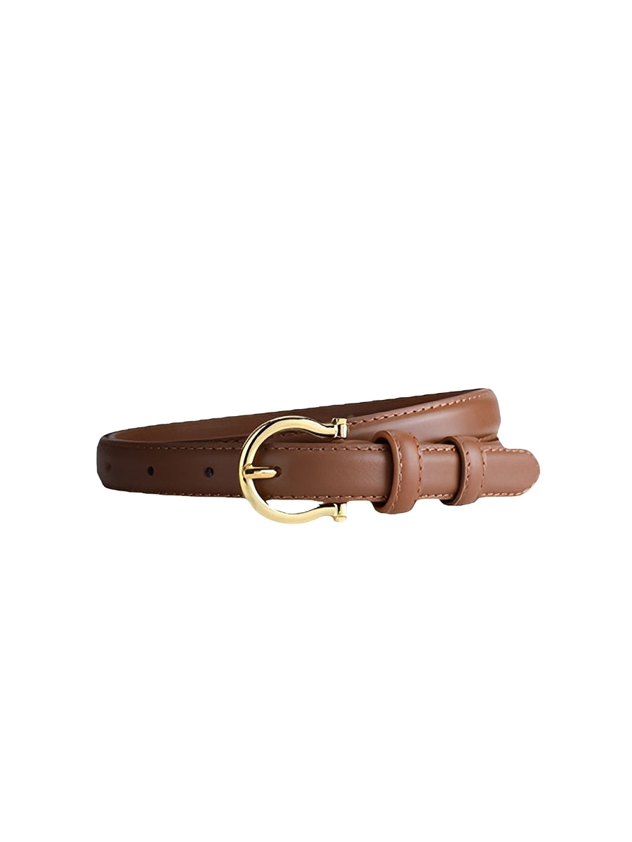 Curea Vintage pentru Femei, Elegantă, din Piele Ecologică cu Cataramă în Formă de Băta - MDA0688H2I