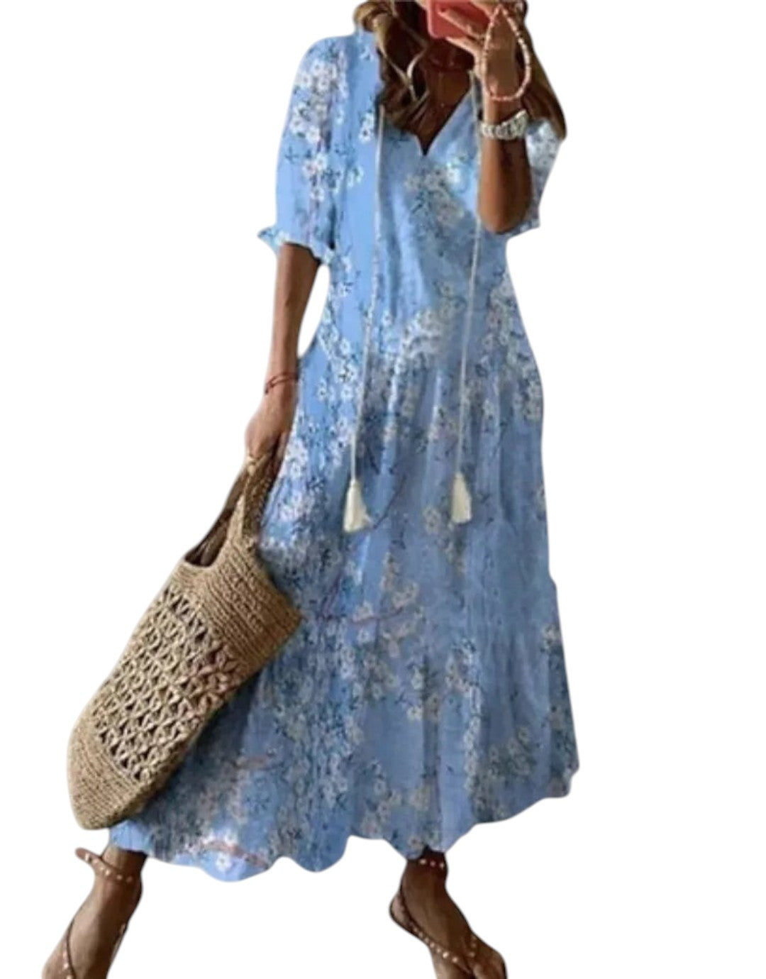 Noor | Rochie maxi de vară Boho Vintage