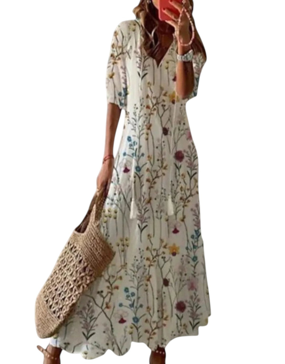 Noor | Rochie maxi de vară Boho Vintage