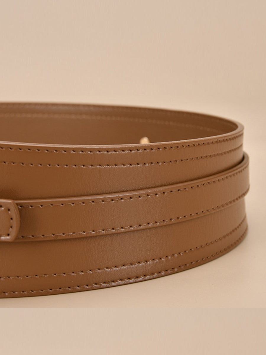Centură Largă pentru Femei din Piele Ecologică cu Design Harness - MDA0168H9Y