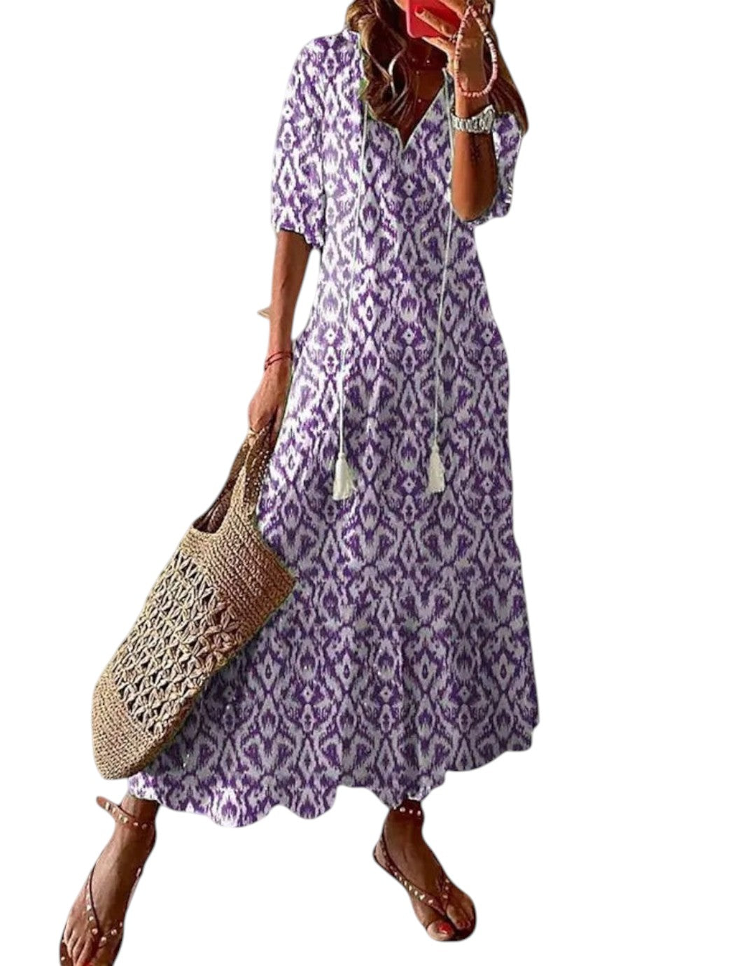 Noor | Rochie maxi de vară Boho Vintage