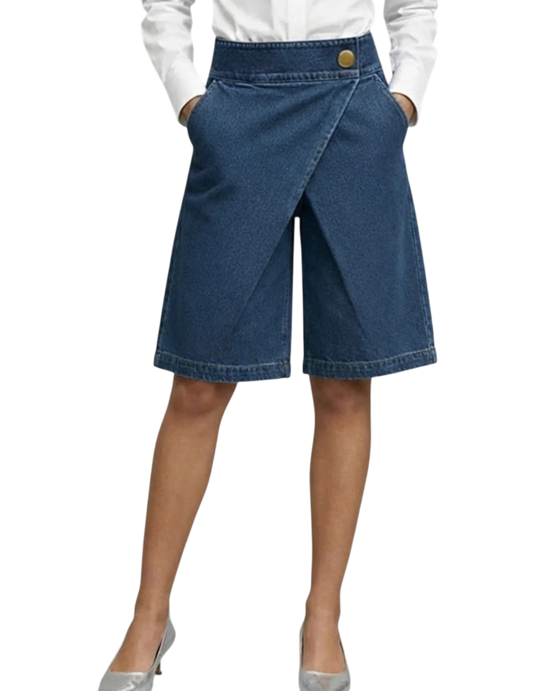 Calla - Fustă-pantalon denim modernă