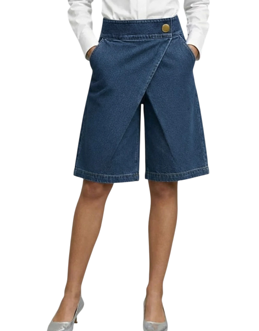 Calla - Fustă-pantalon denim modernă