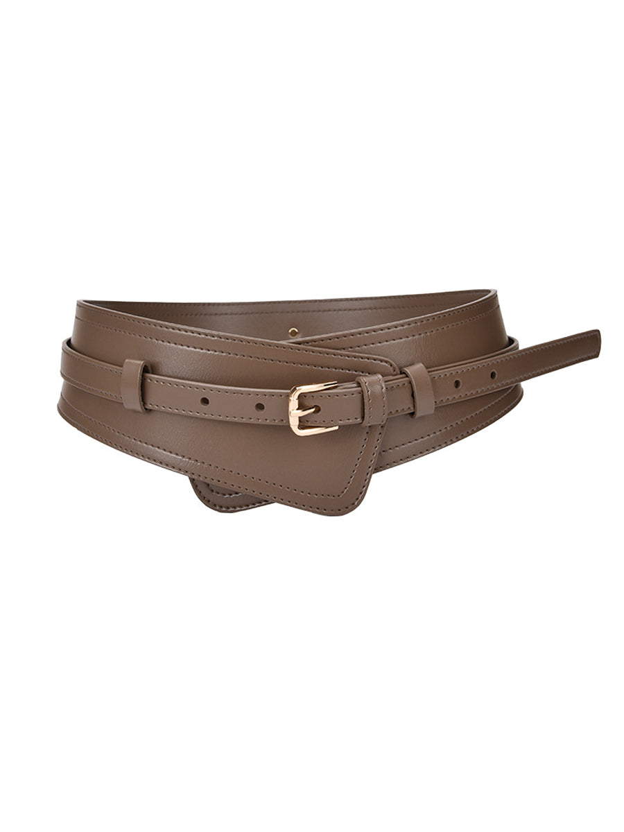 Centură Largă pentru Femei din Piele Ecologică cu Design Harness - MDA0168H9Y