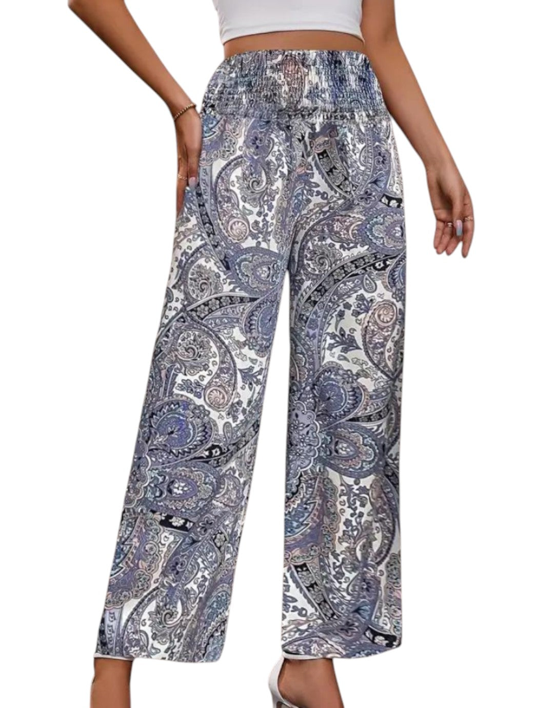 Astra - Pantaloni Boemi cu Picior Larg