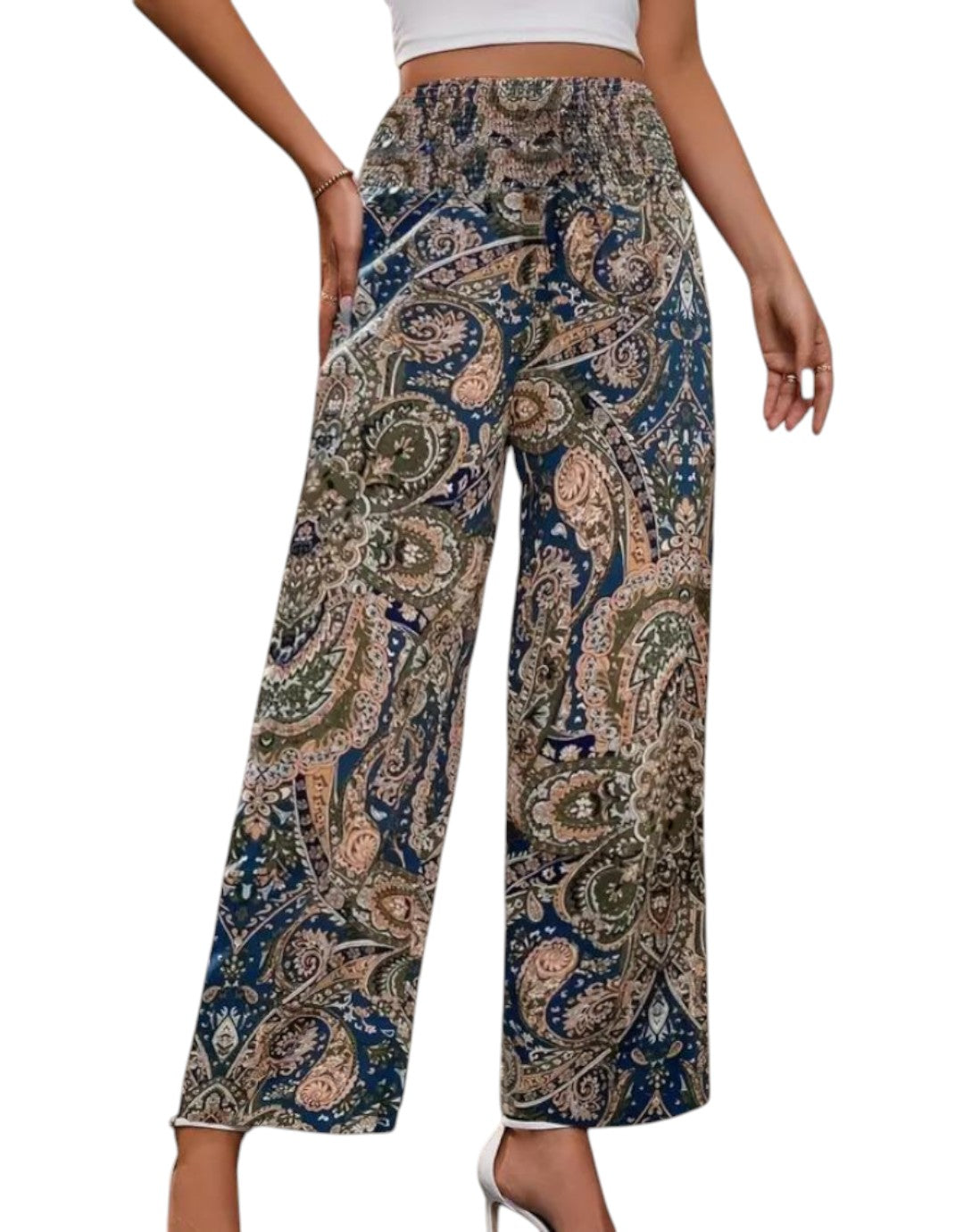 Astra - Pantaloni Boemi cu Picior Larg