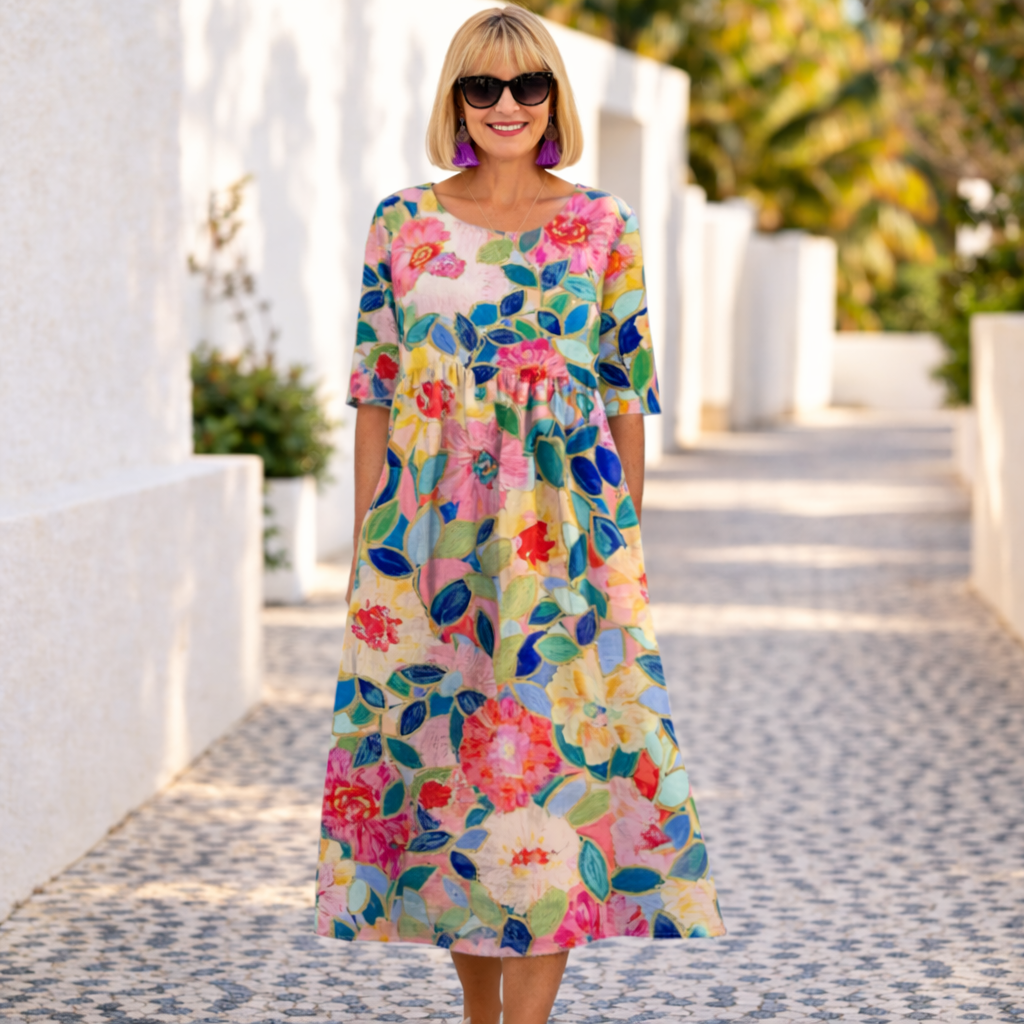 Susan | Rochie Florală cu o Atmosferă de Vară