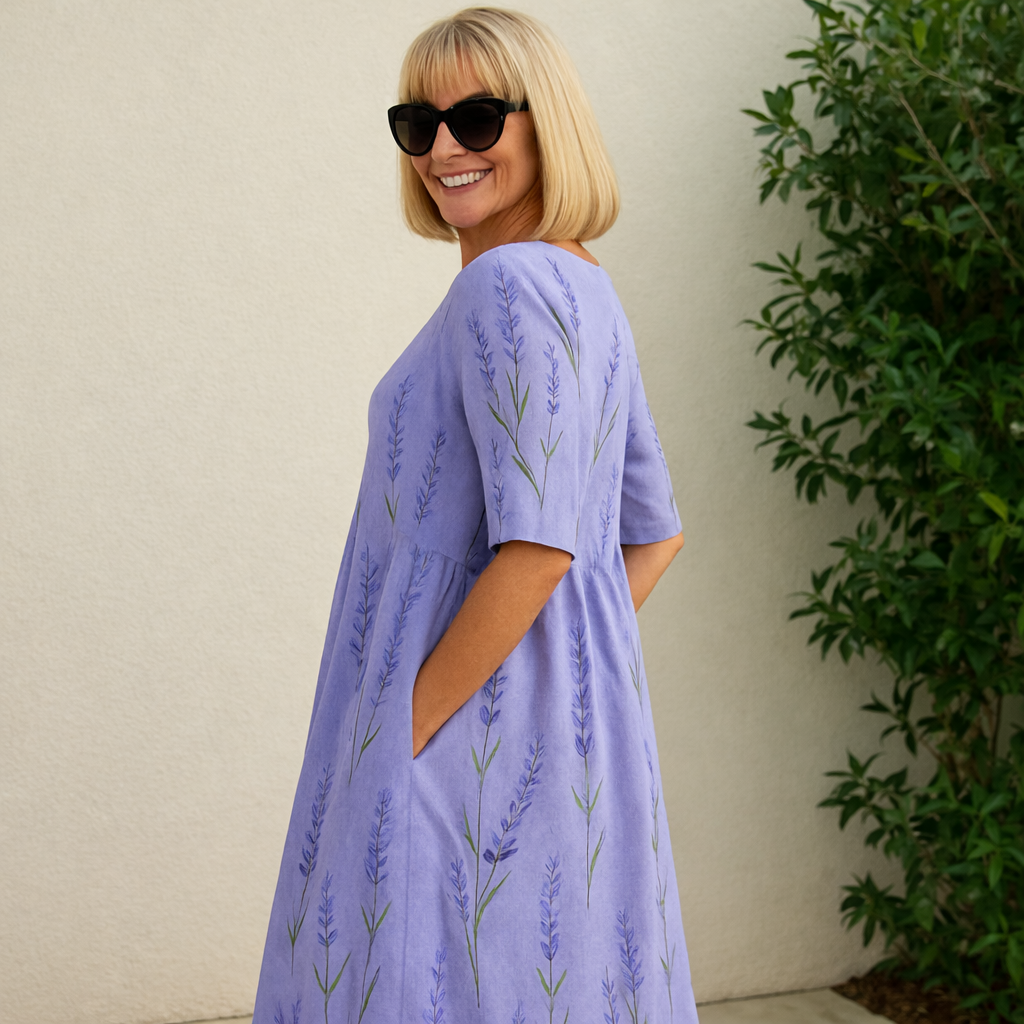 Lily | Rochie Midi - Confort Fără Efort