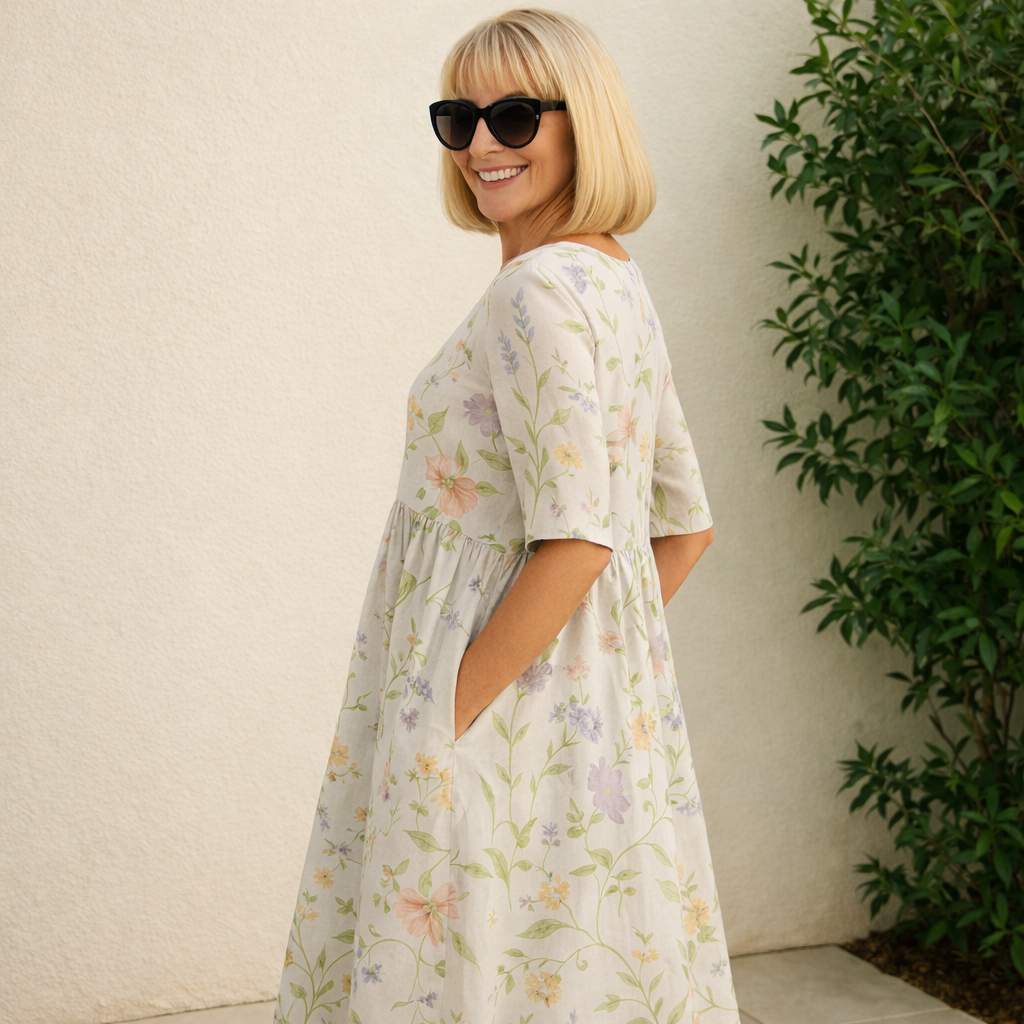 Lily | Rochie Midi - Confort Fără Efort