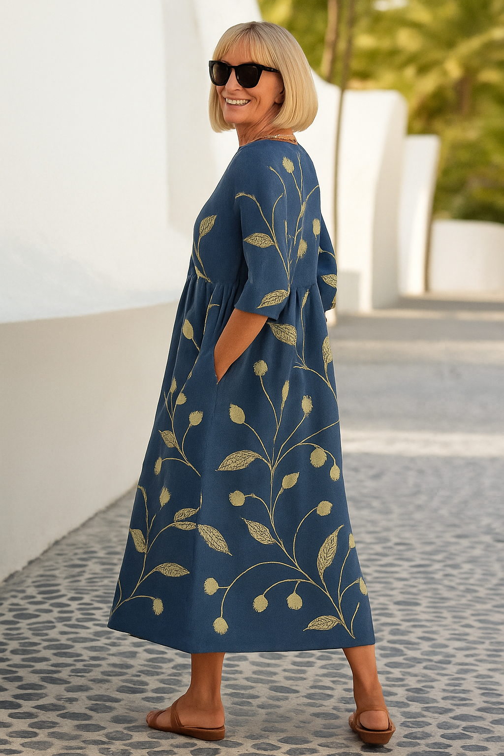 Lily | Rochie Midi - Confort Fără Efort