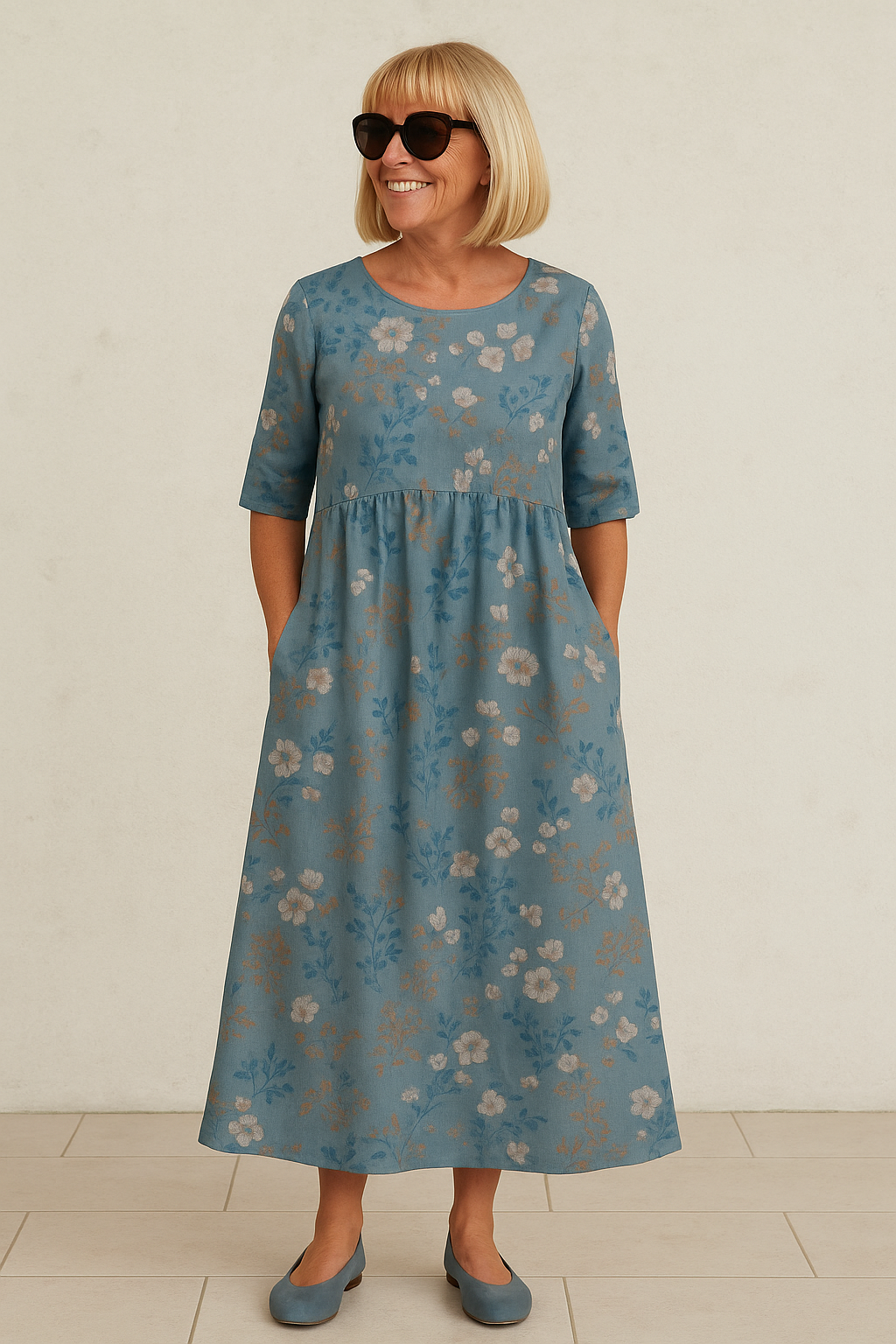 Lily | Rochie Midi - Confort Fără Efort