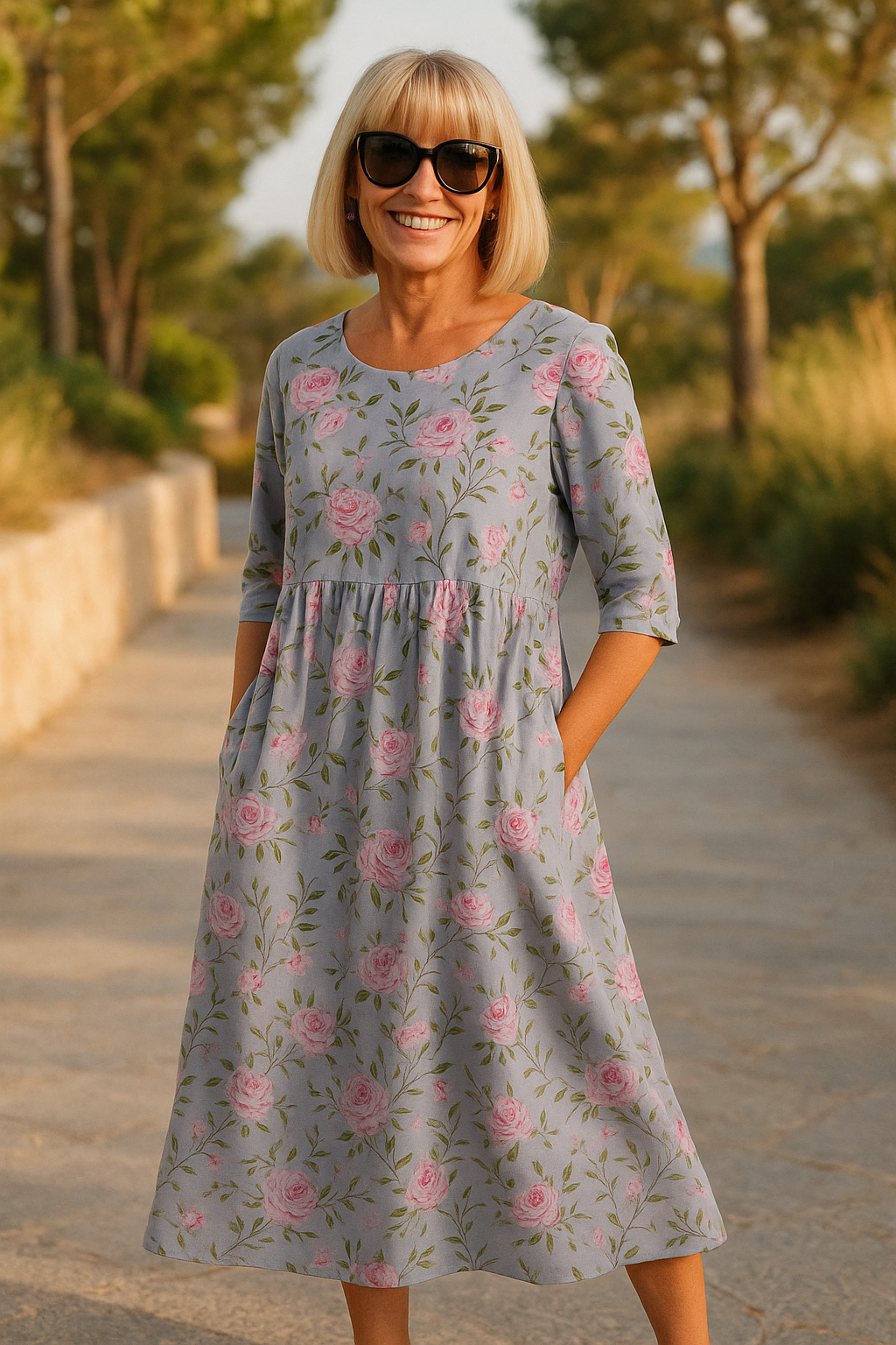 Lily | Rochie Midi - Confort Fără Efort