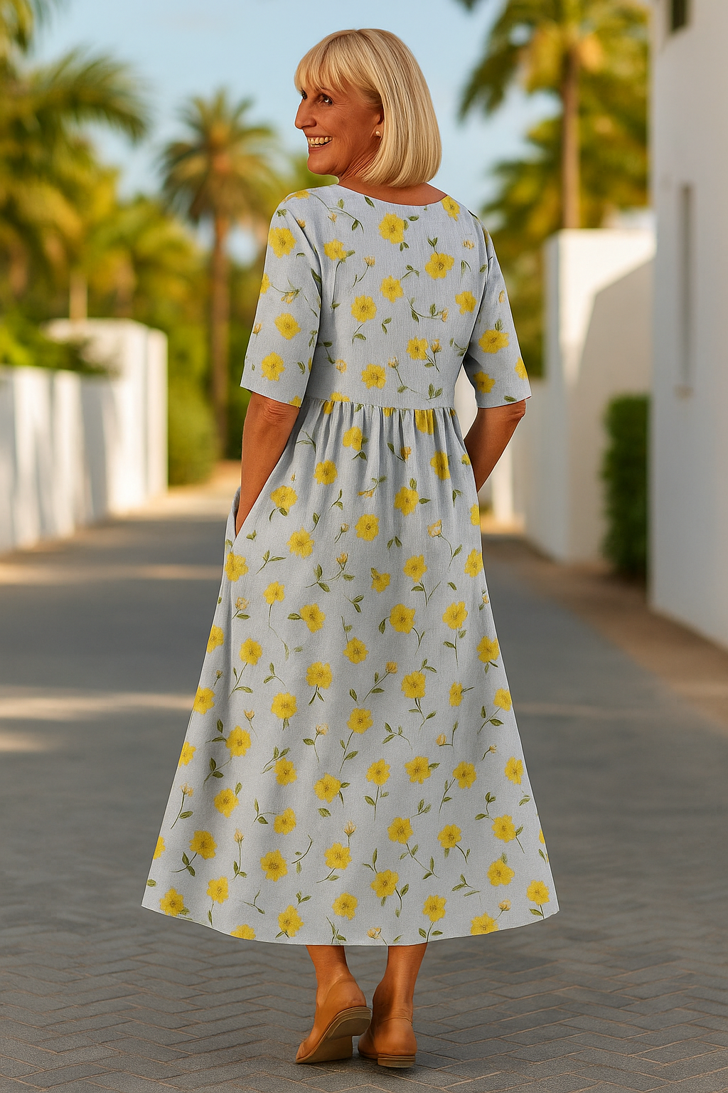 Lily | Rochie Midi - Confort Fără Efort