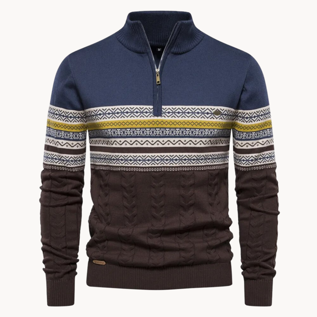 Pulover Eleganță Zip