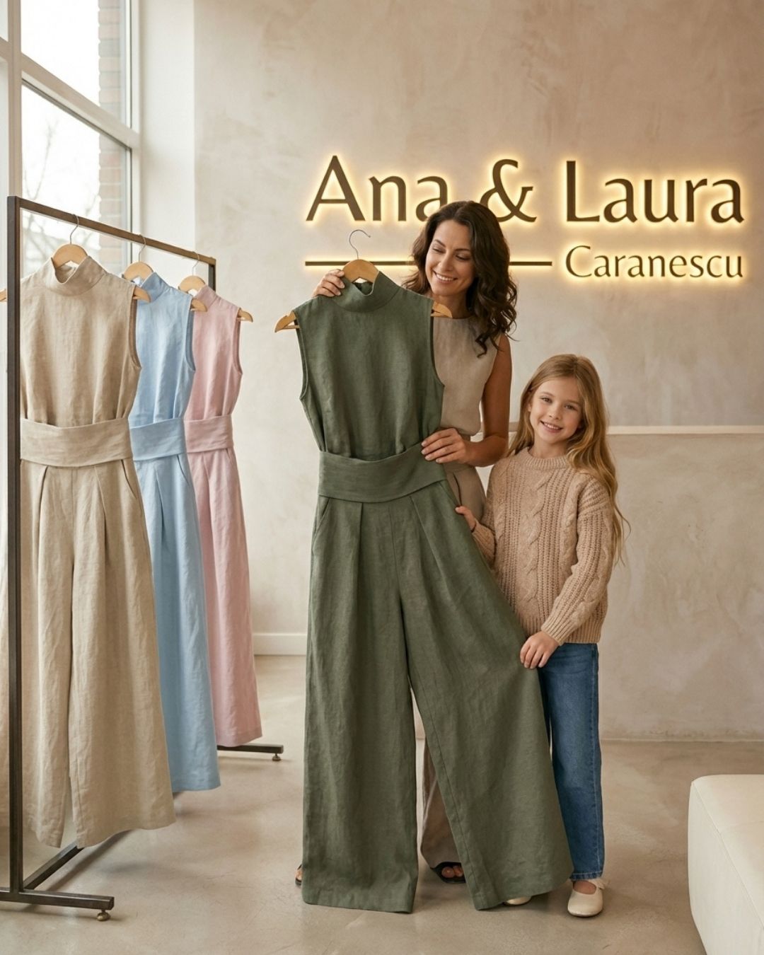 Set Bluză & Pantaloni Largi