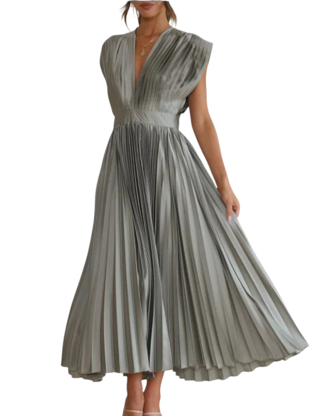 Marni | Rochie Midi Plisată Timeless