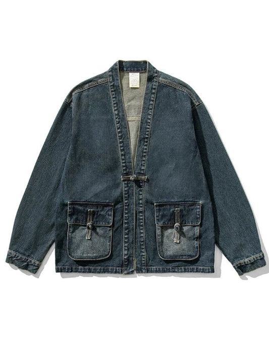 Kimono Denim Vintage Bărbați