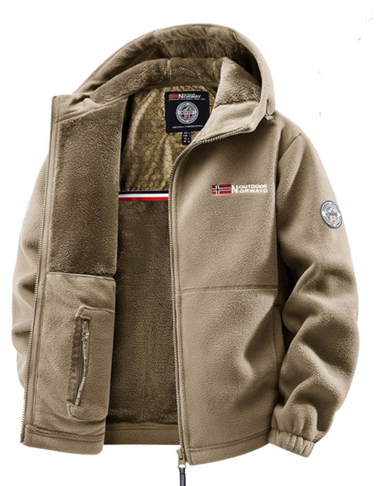 Jachetă Fleece Premium cu Glugă