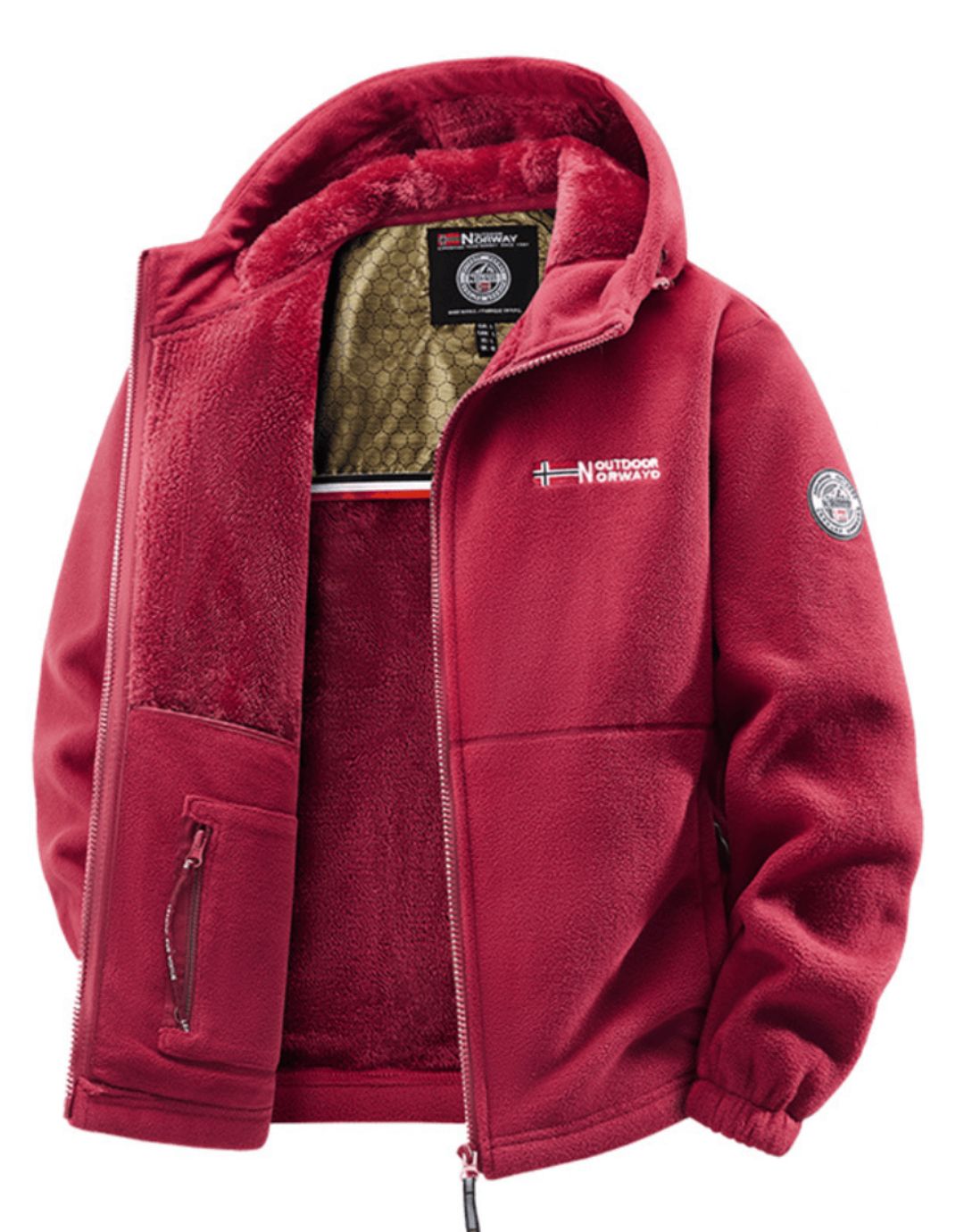 Jachetă Fleece Premium cu Glugă