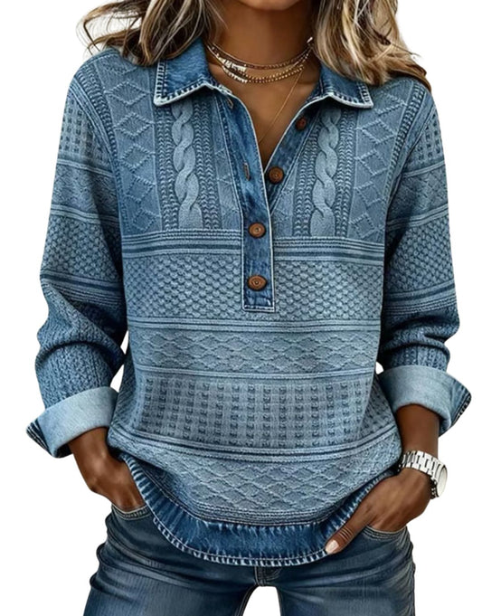 Hanorac Premium cu Guler Elegant și Nasturi