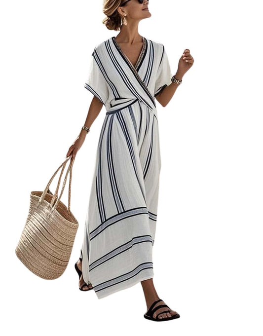 Rochie de Vară Lejeră cu Stil Mediteranean