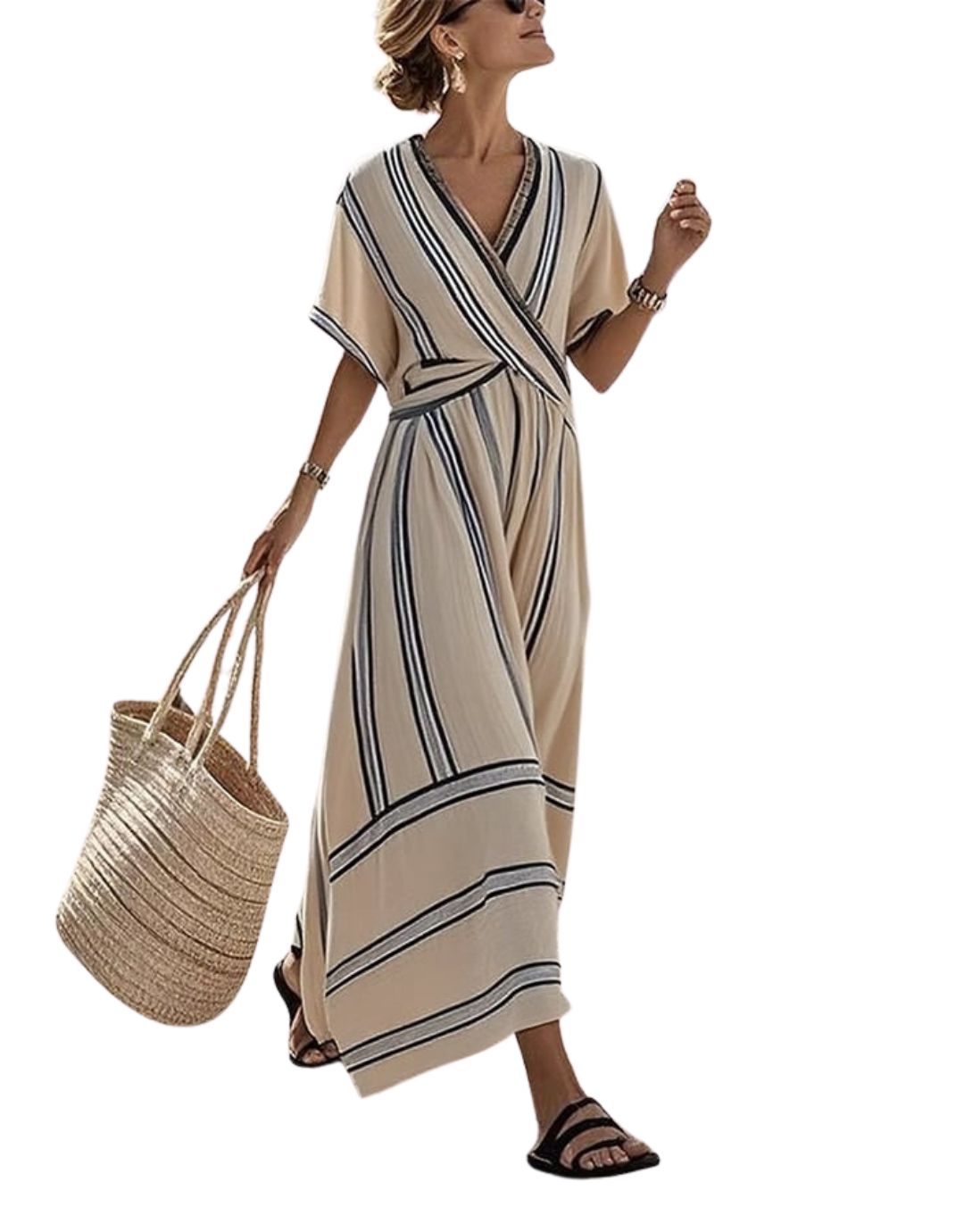 Rochie de Vară Lejeră cu Stil Mediteranean