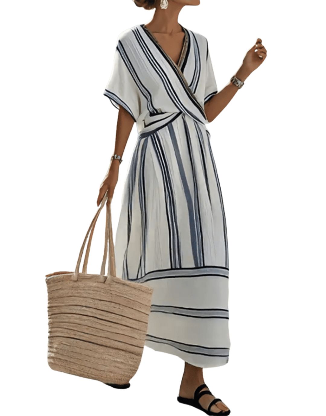 Rochie de Vară Lejeră cu Stil Mediteranean