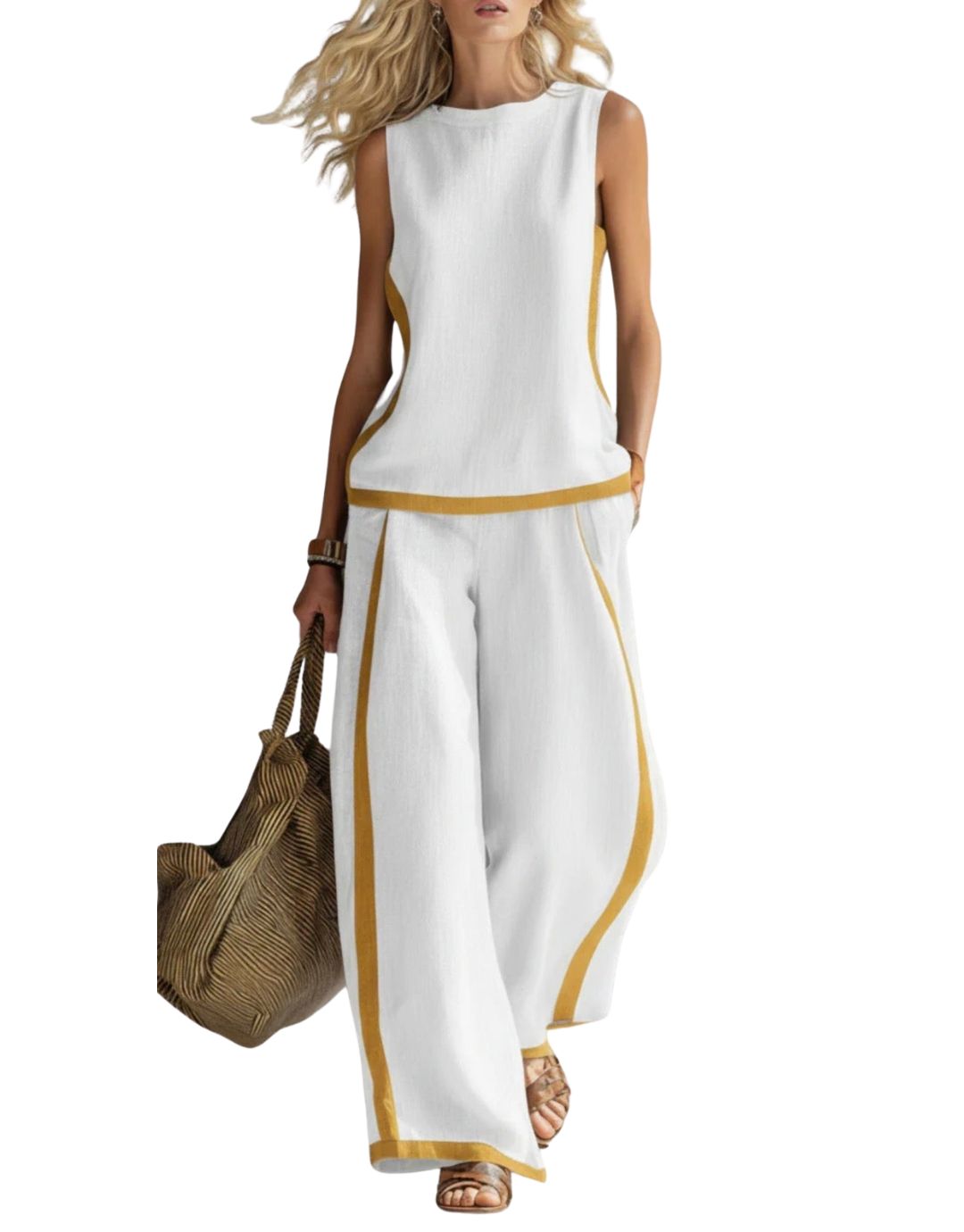 Set Elegant Lejer – Top și Pantaloni
