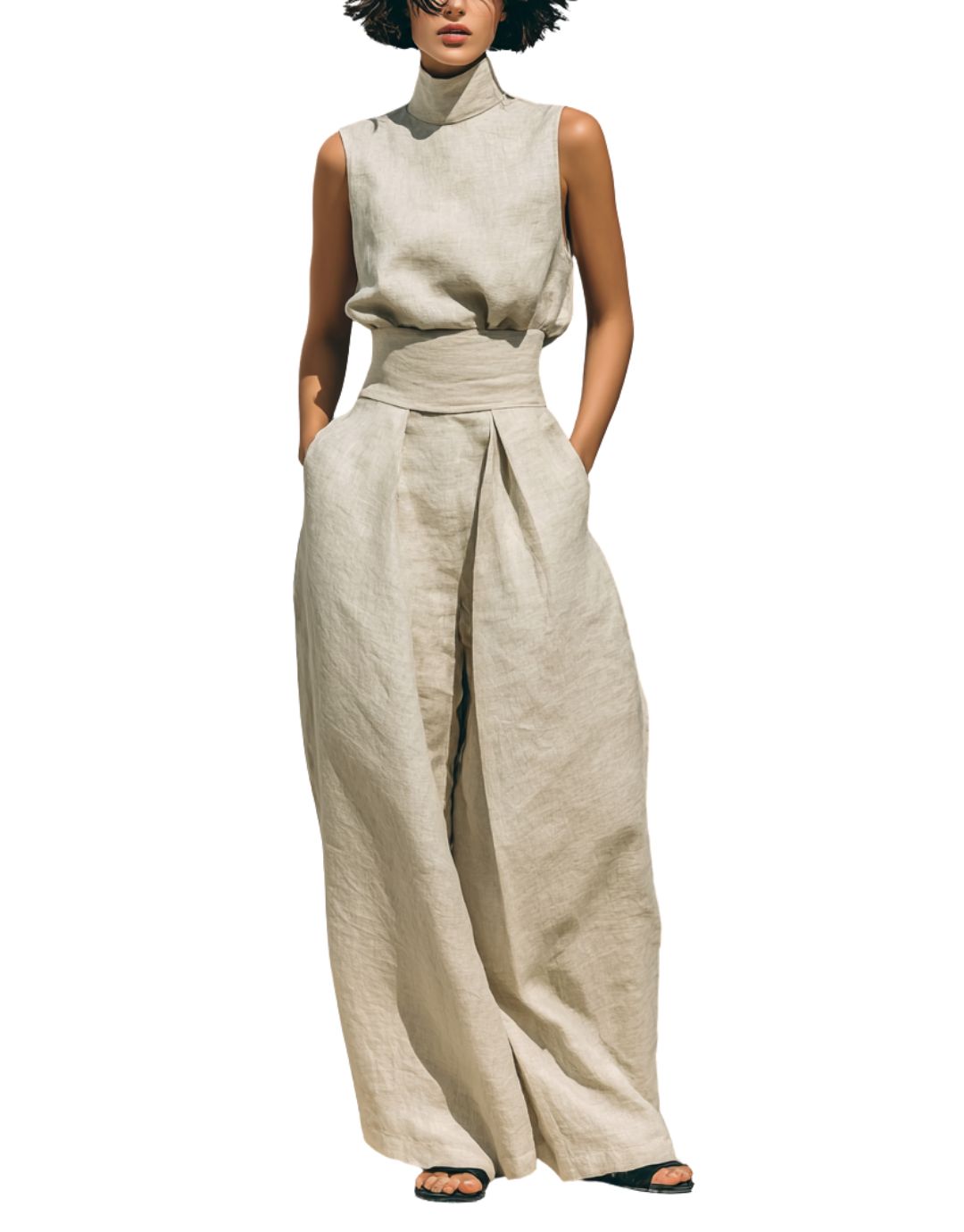 Set Bluză & Pantaloni Largi