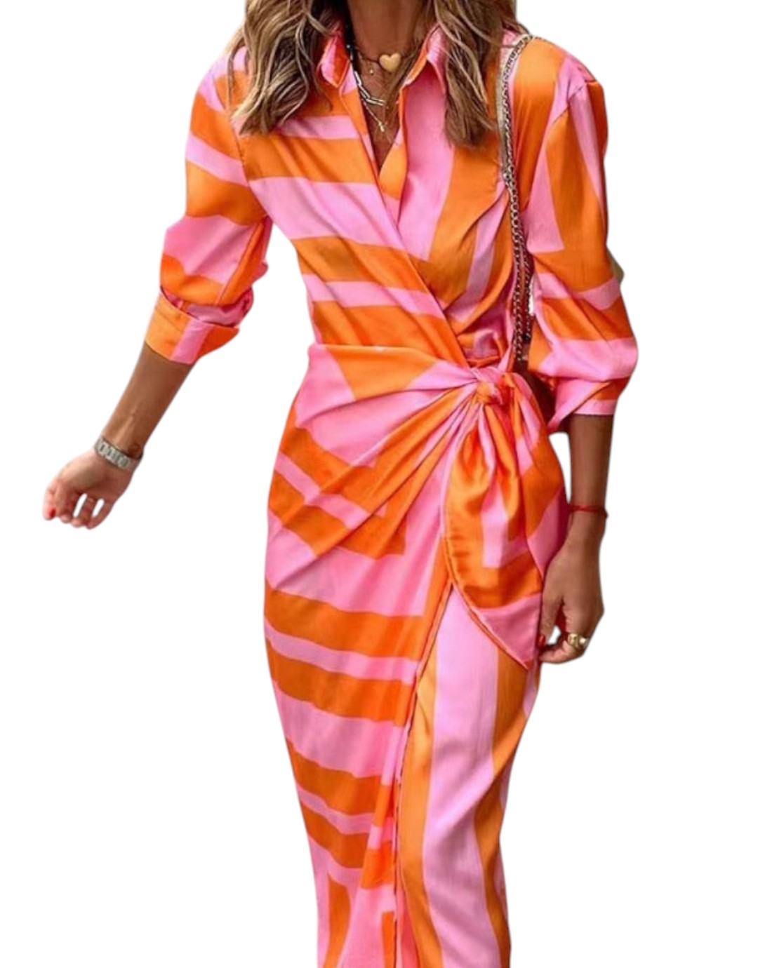 Amelia | Rochie Înfășurată Imprimată