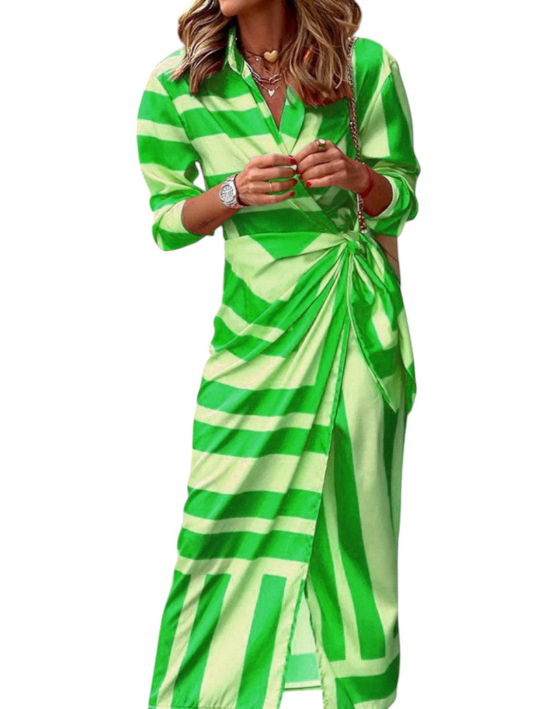 Amelia | Rochie Înfășurată Imprimată