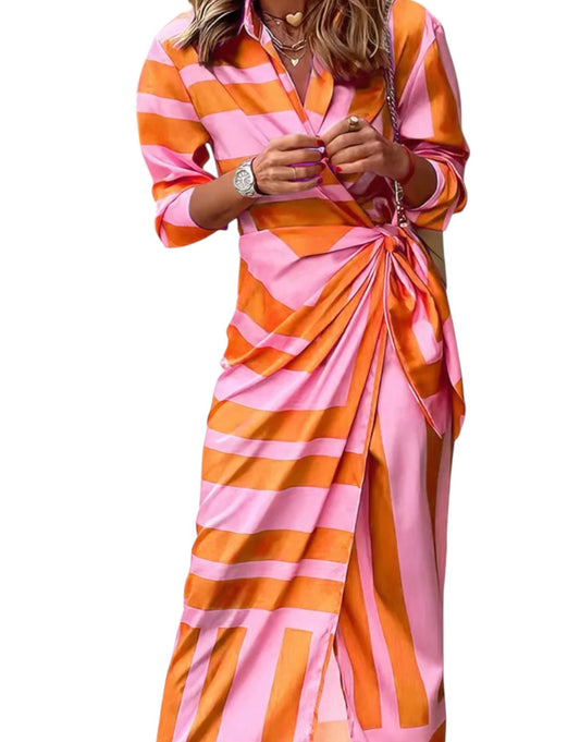 Amelia | Rochie Înfășurată Imprimată