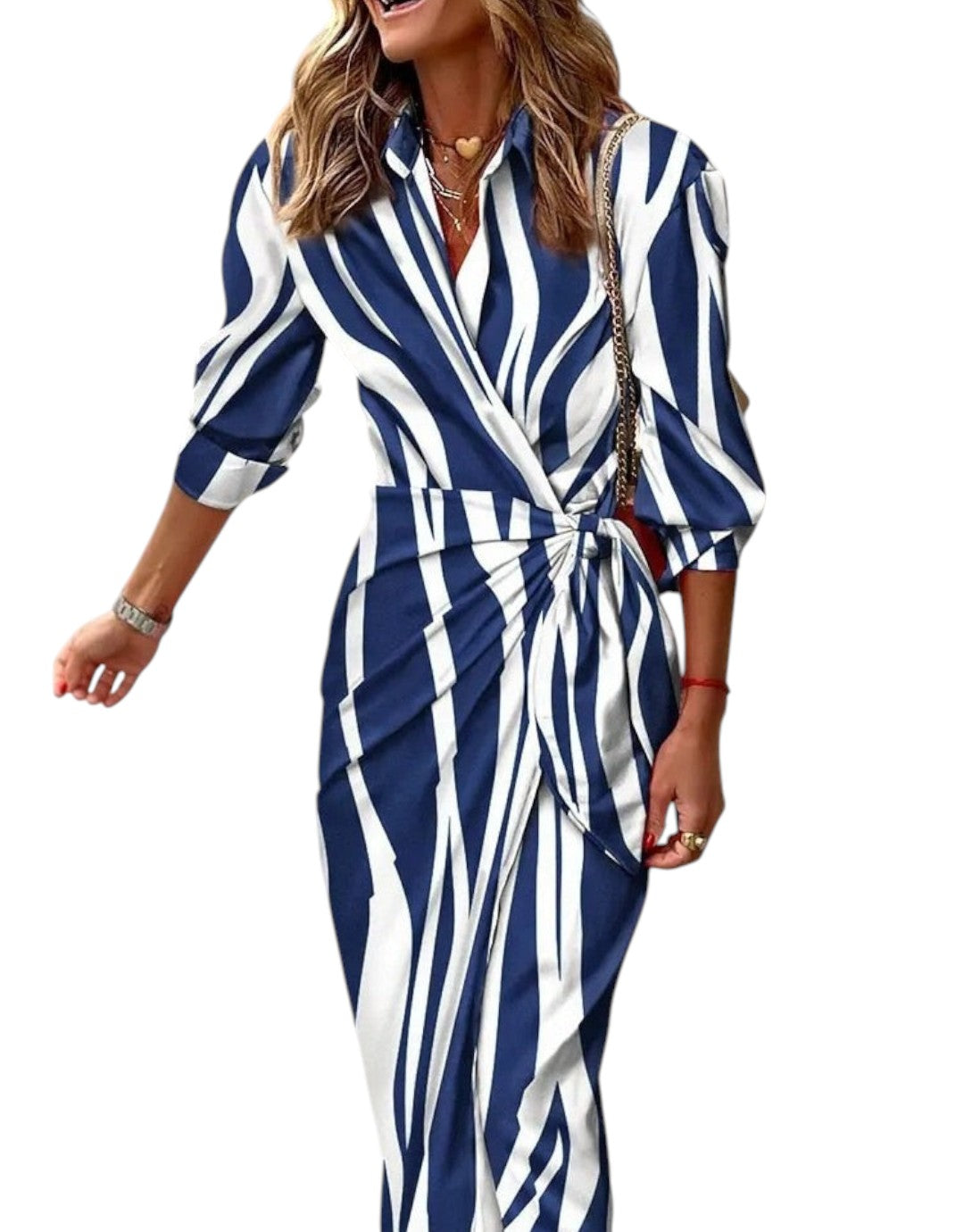 Amelia | Rochie Înfășurată Imprimată