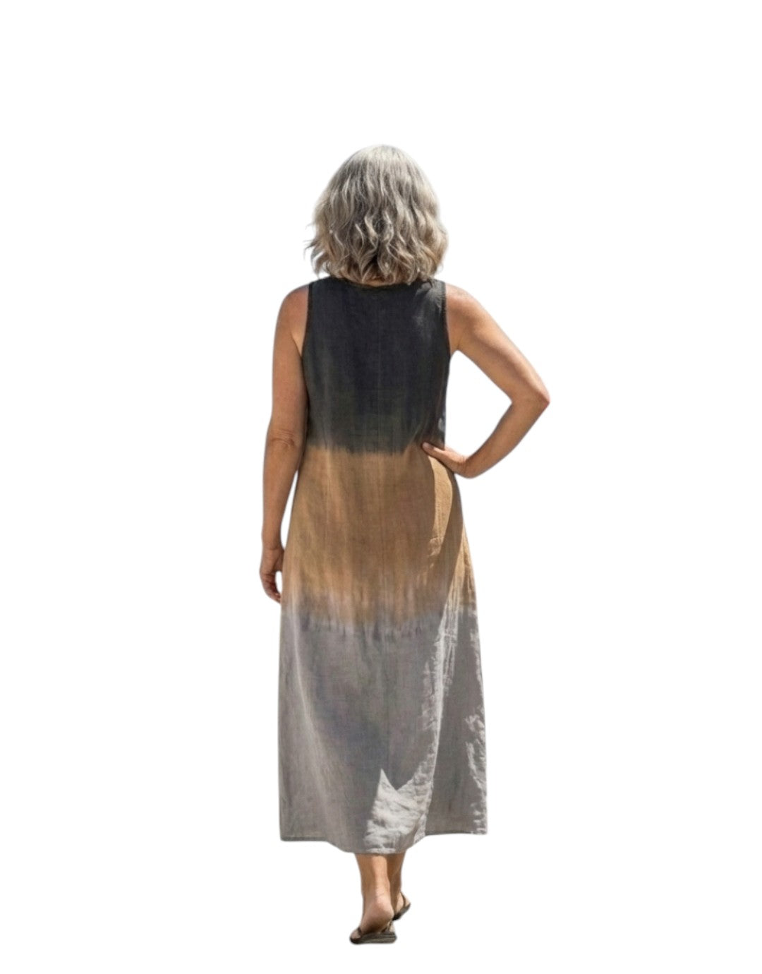 Sorelle | Rochie Midi Ombre fără Mâneci