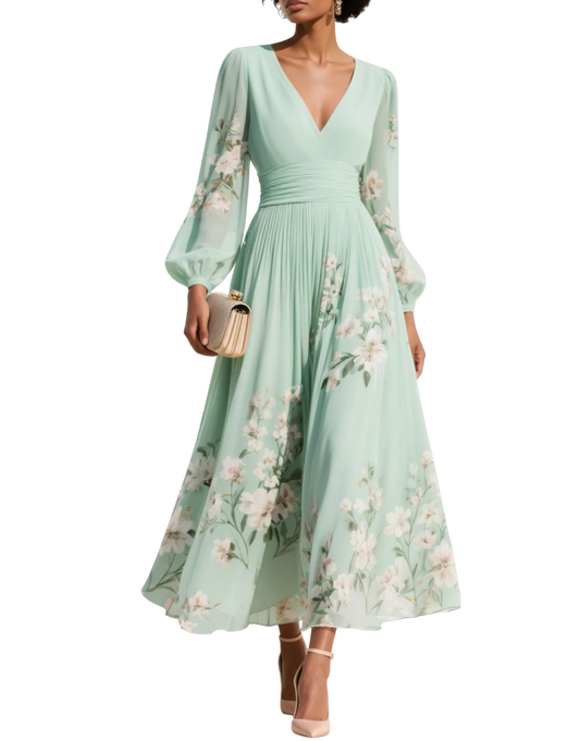 Elara - Rochie midi florală