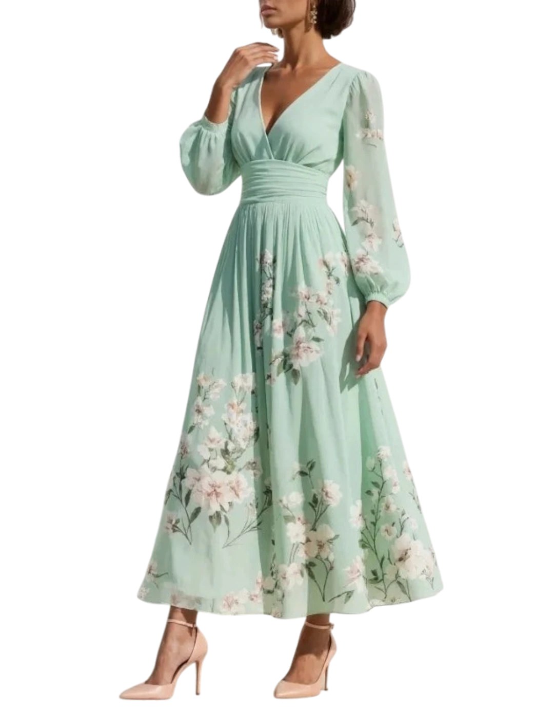 Elara - Rochie midi florală