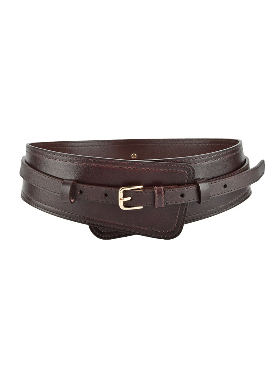 Centură Largă pentru Femei din Piele Ecologică cu Design Harness - MDA0168H9Y