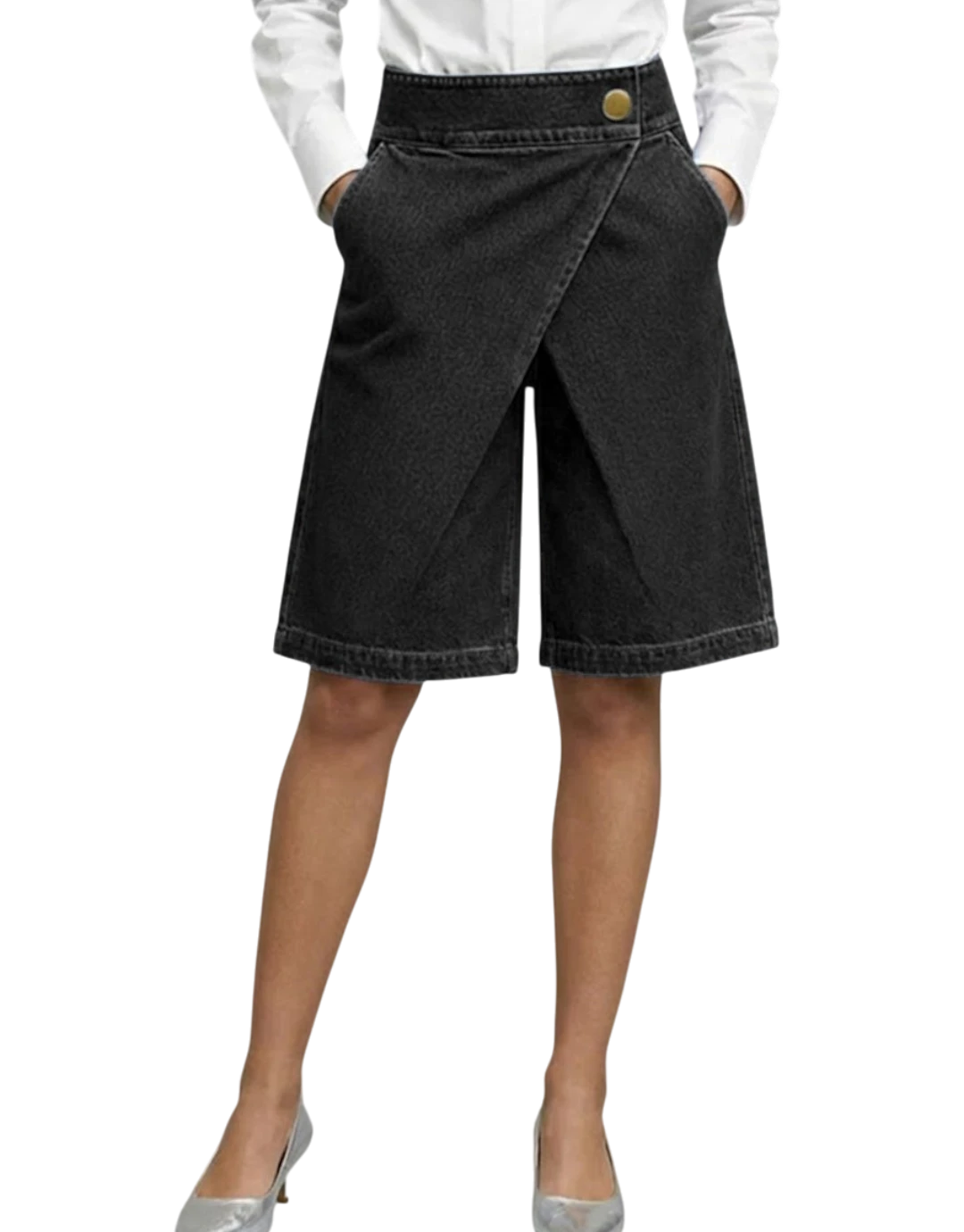 Calla - Fustă-pantalon denim modernă