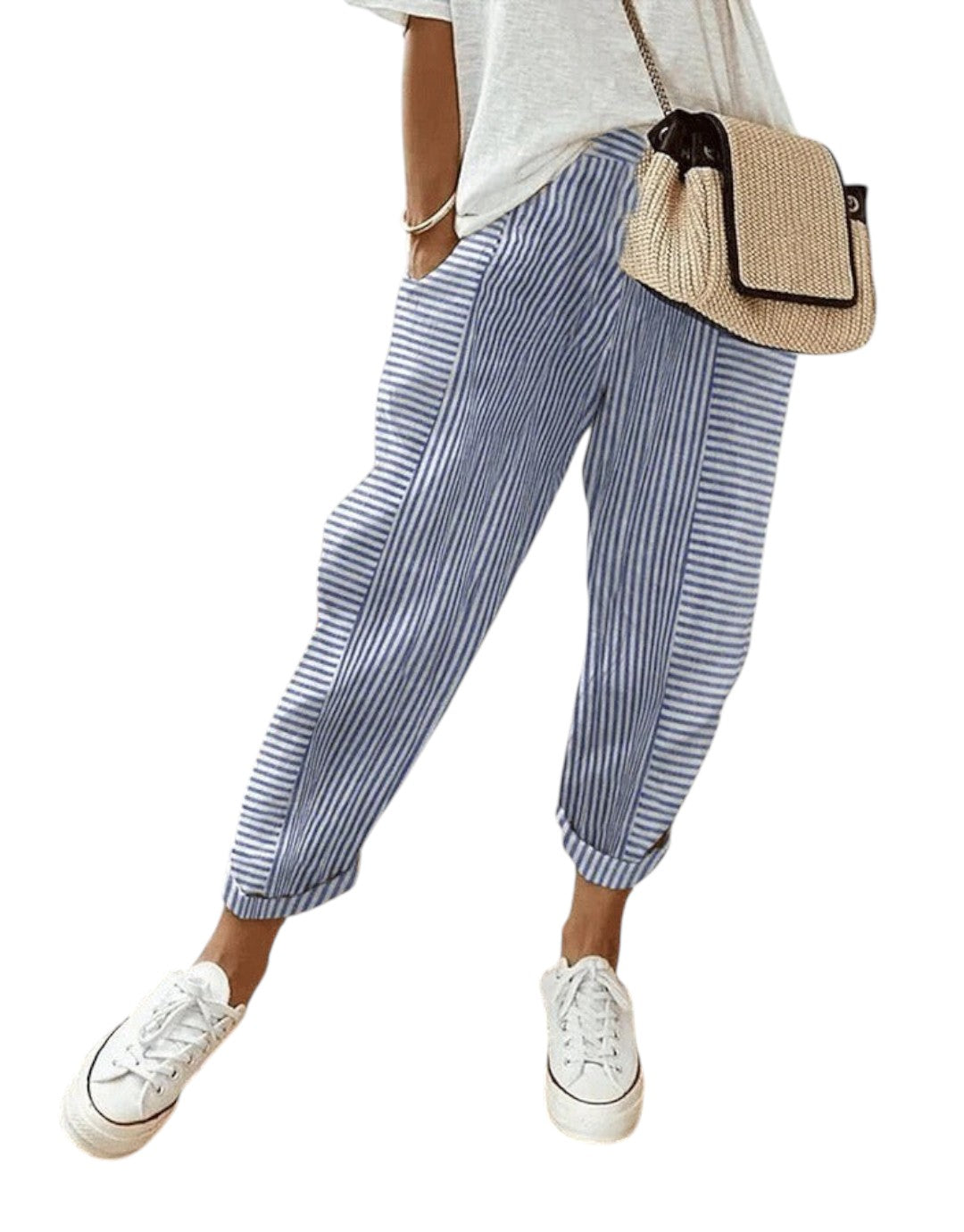 Lumina - Pantaloni eleganți cu dungi