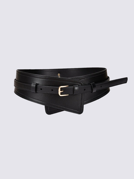 Centură Largă pentru Femei din Piele Ecologică cu Design Harness - MDA0168H9Y